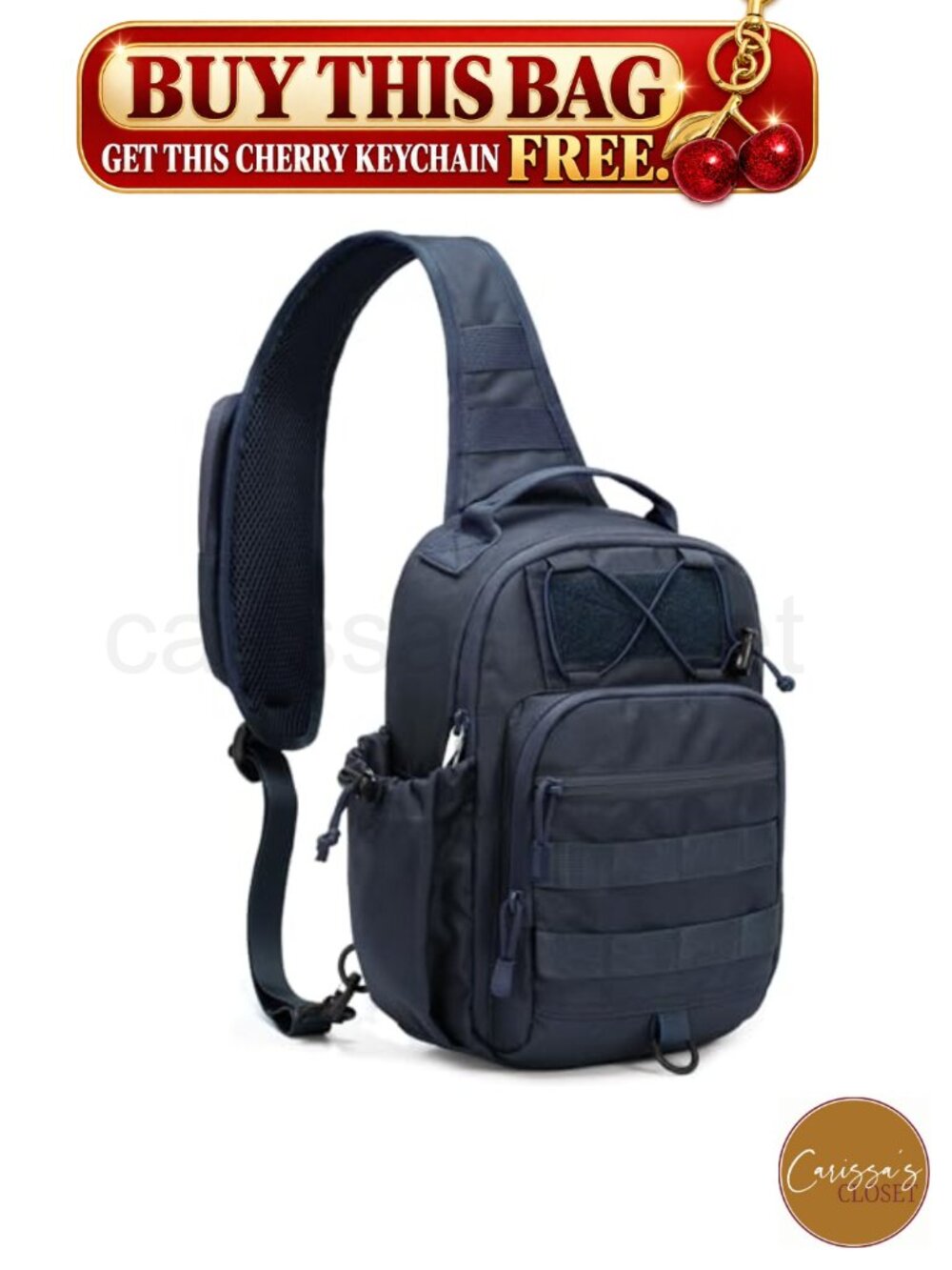 ✨HALOVIE Anti-Theft Tactical Sling Bag RFID Crossbody Shoulder Bag EDC Molle